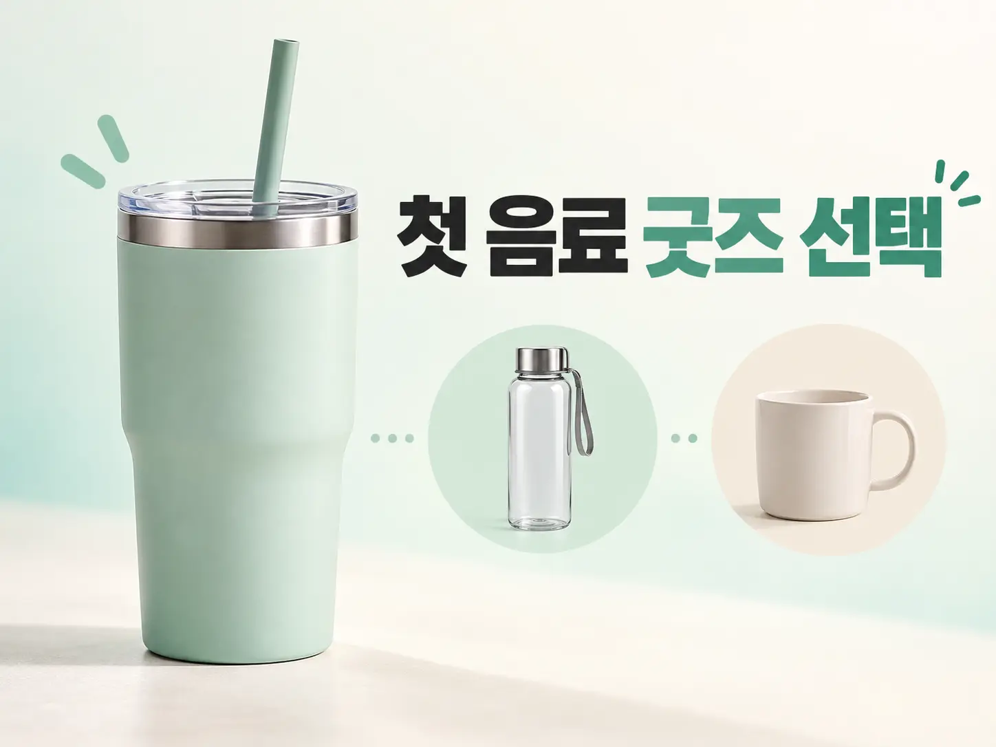 카페 굿즈 첫 텀블러, 빨대형·보틀·머그 중 무엇부터 내야 할까?