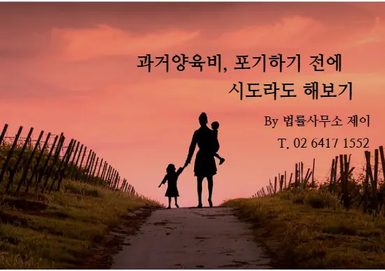 [잠실이혼변호사][무료상담] 이혼 후 과거 양육비 청구, 실제로 입금 받으려면