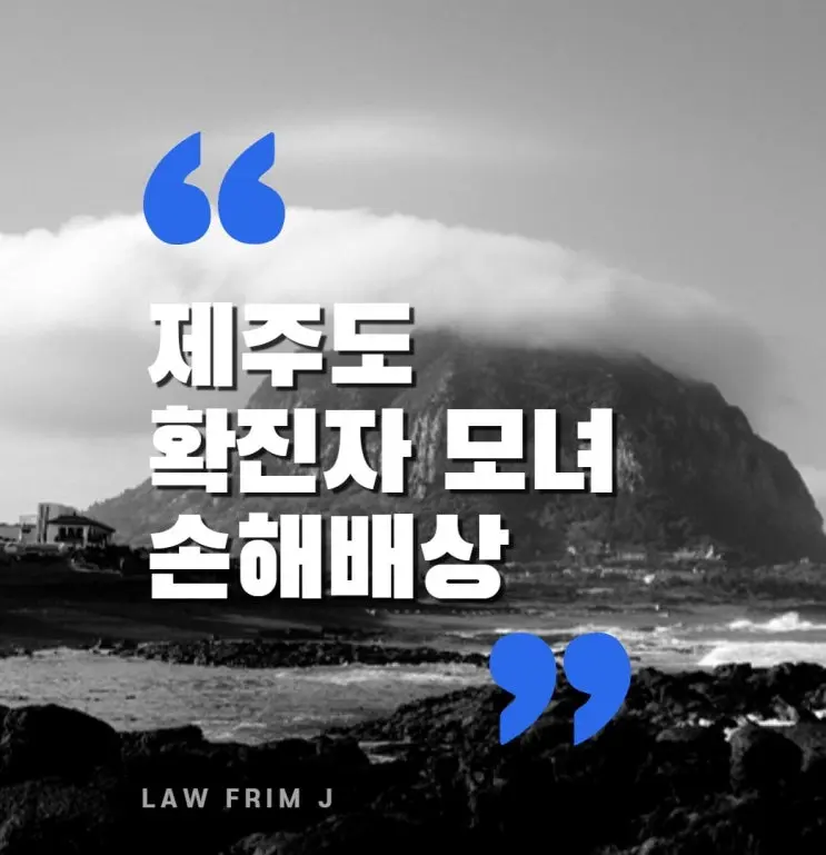 [송파잠실변호사] 코로나 확진 모녀에 대한 제주도의 손해배상 청구, 그 근거와 가능성