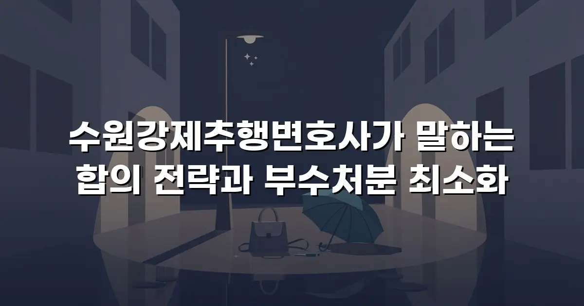 수원강제추행변호사가 말하는 합의 전략과 부수처분 최소화