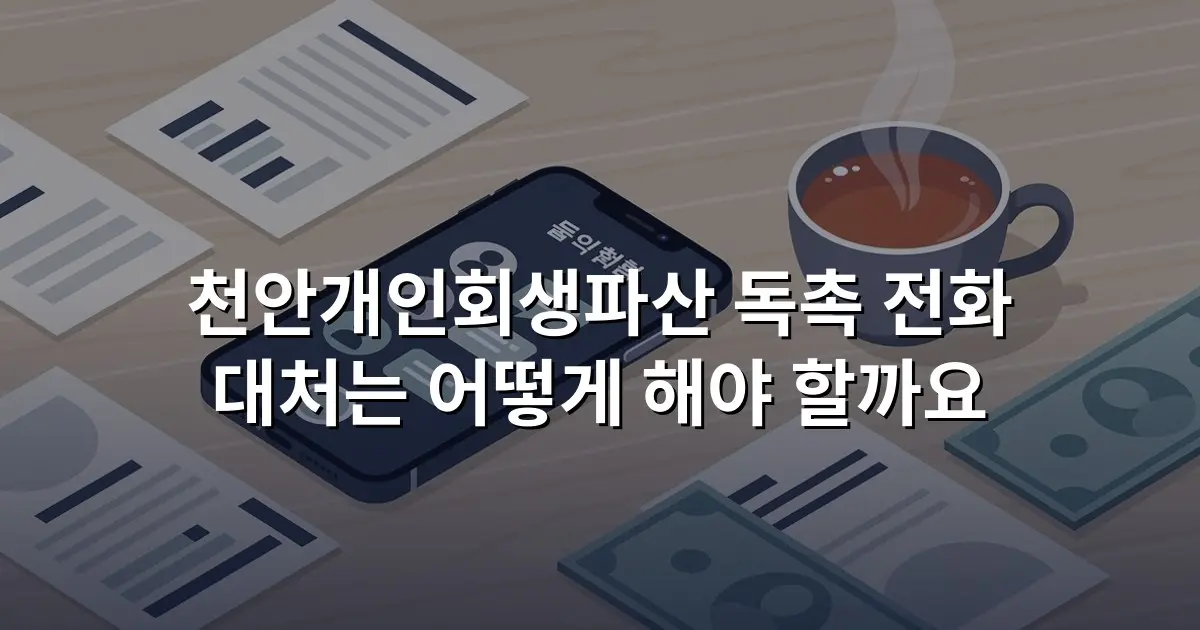천안개인회생파산 독촉 전화 대처는 어떻게 해야 할까요