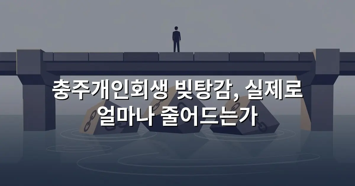 충주개인회생 빚탕감, 실제로 얼마나 줄어드는가