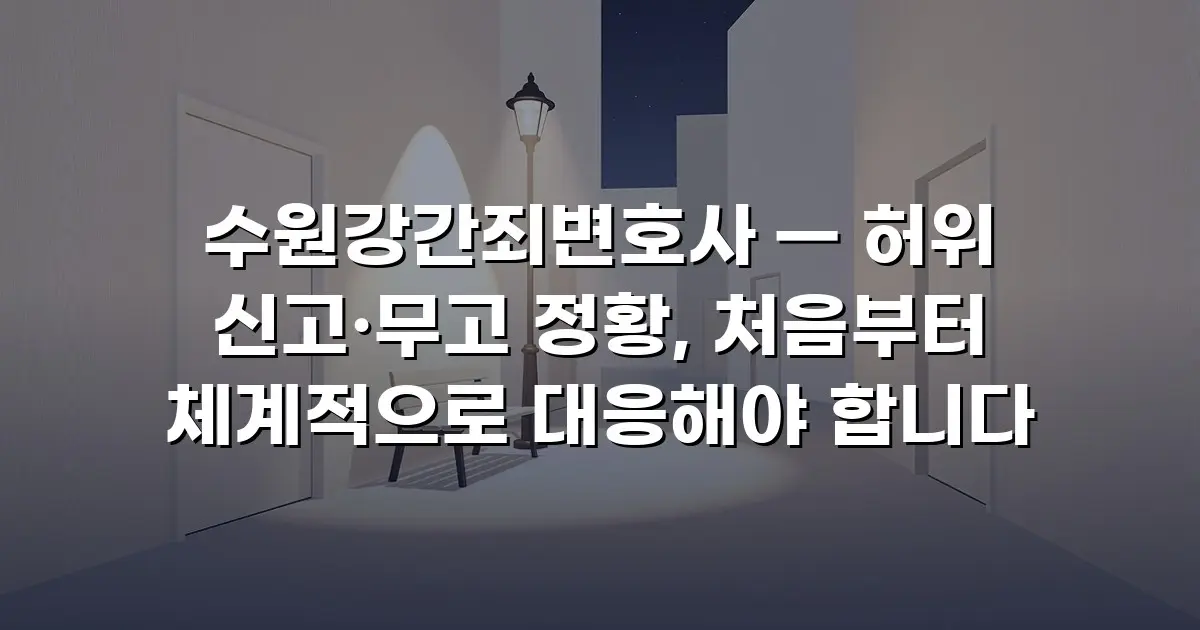수원강간죄변호사 — 허위 신고·무고 정황, 처음부터 체계적으로 대응해야 합니다