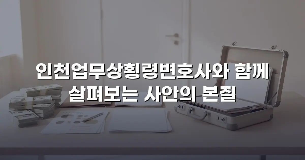 인천업무상횡령변호사와 함께 살펴보는 사안의 본질