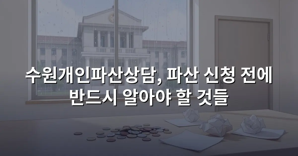 수원개인파산상담, 파산 신청 전에 반드시 알아야 할 것들