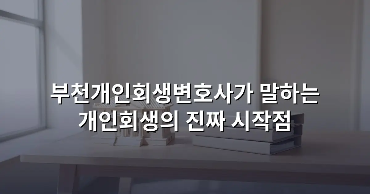 부천개인회생변호사가 말하는 개인회생의 진짜 시작점