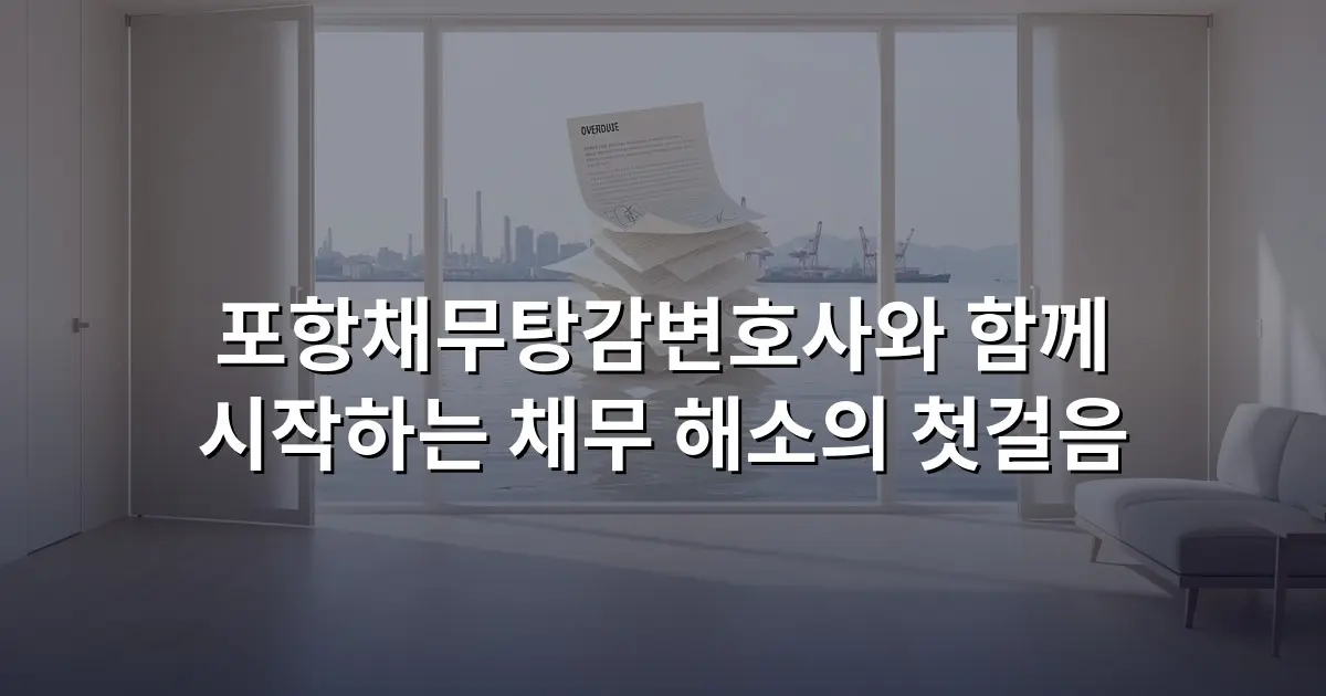 포항채무탕감변호사와 함께 시작하는 채무 해소의 첫걸음