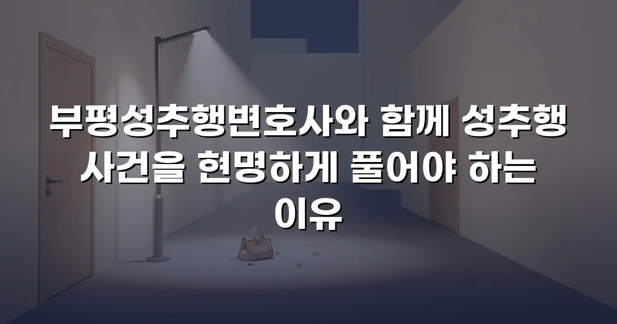부평성추행변호사와 함께 성추행 사건을 현명하게 풀어야 하는 이유