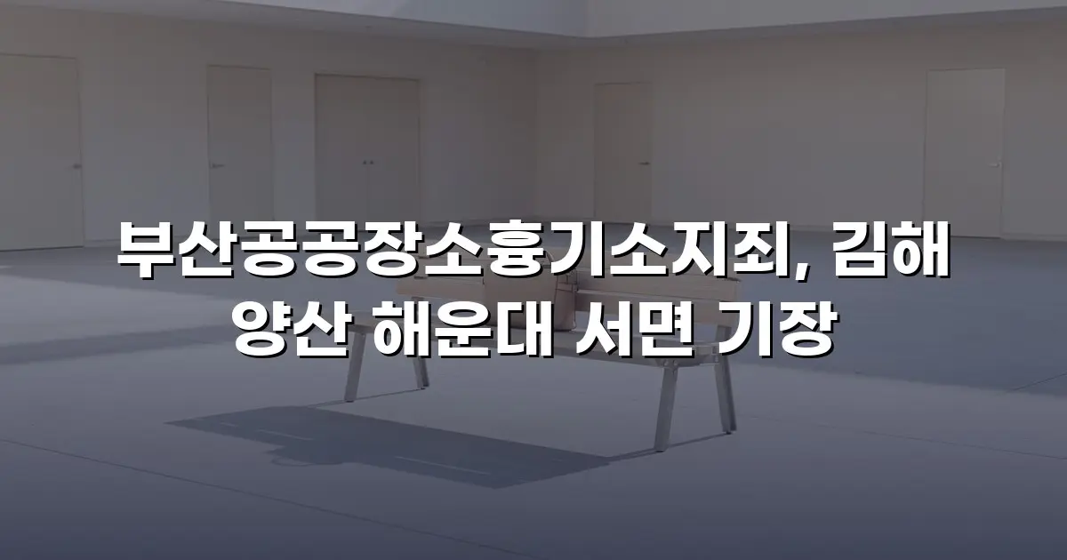 부산공공장소흉기소지죄, 김해 양산 해운대 서면 기장