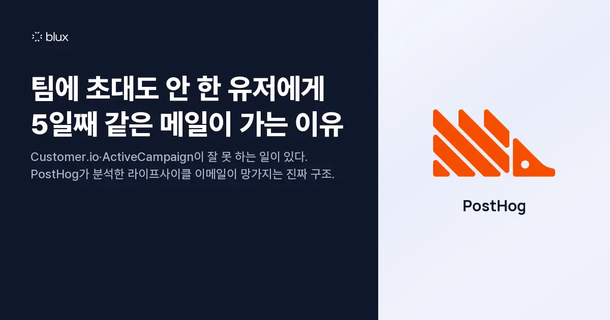 팀에 초대도 안 한 유저에게 5일째 같은 메일이 가는 이유