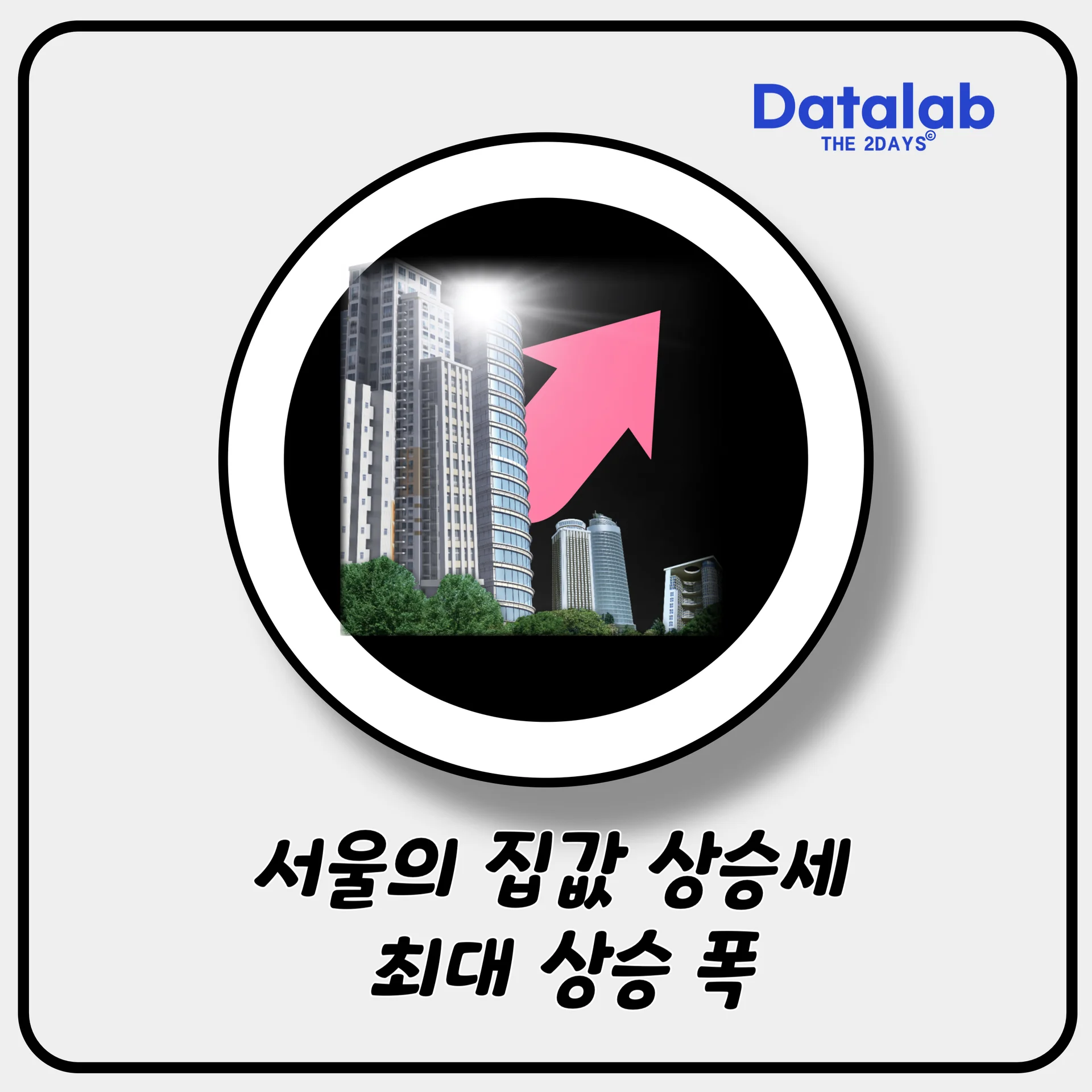 서울의 집값 상승세 최대 상승 폭