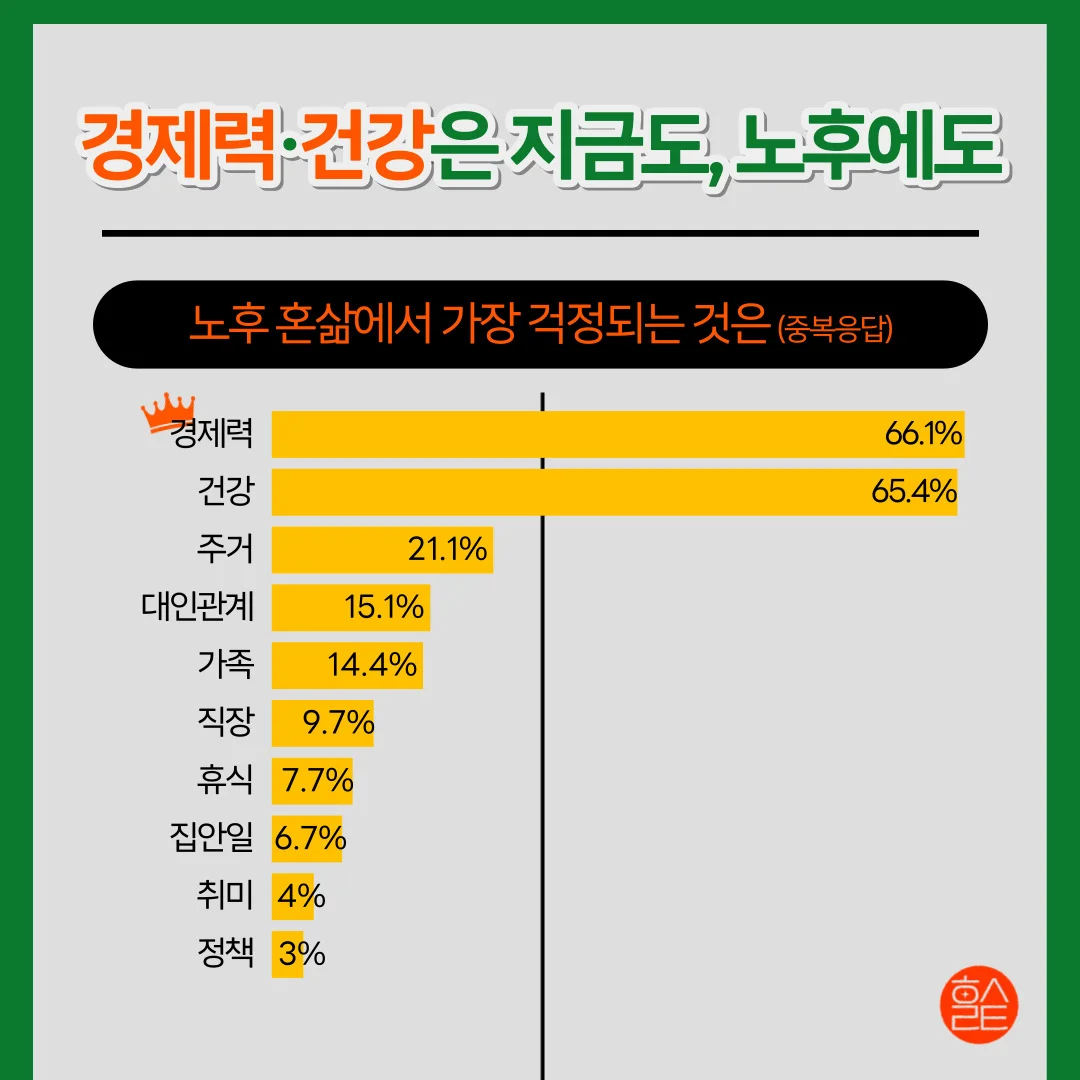 1인 가구에 대하여_노후 혼삶 우려점