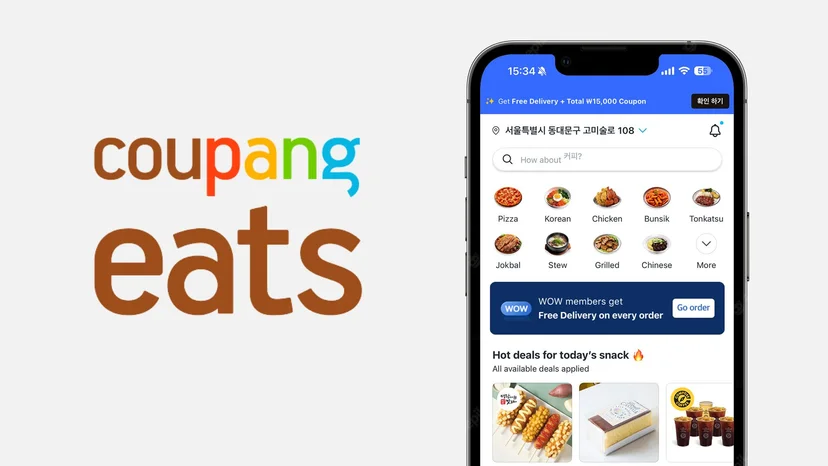 Coupang Food delivery App in South Korea