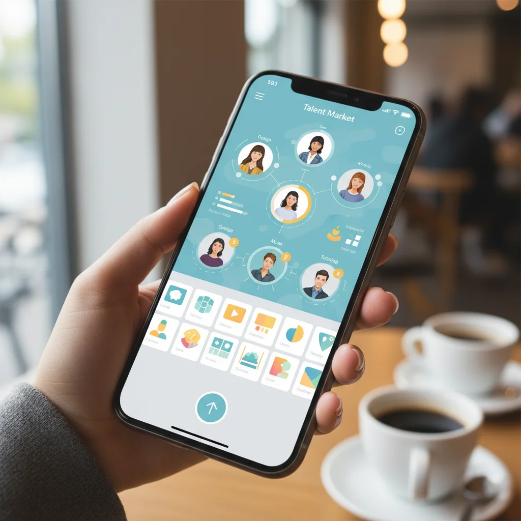 부업사이트 - 재능 마켓 앱 인터페이스