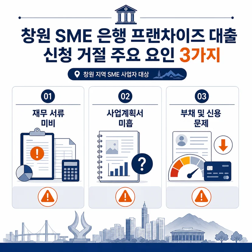 창원 프랜차이즈 사업자 중진공 부결 TOP3 이유와 사전 점검법 관련 이미지