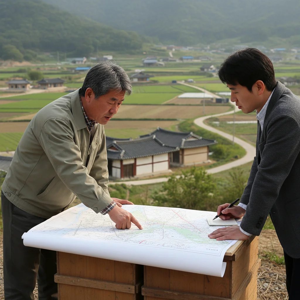 촌집매매 - 경계 측량은 필수