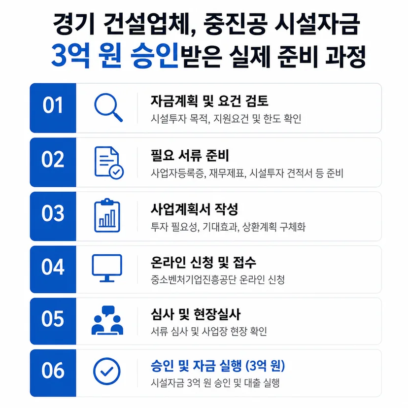 중진공 정책자금 승인사례