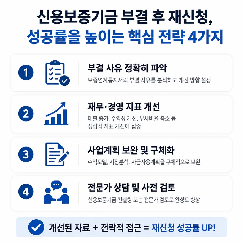 신용보증기금 부결 후 재신청 전략