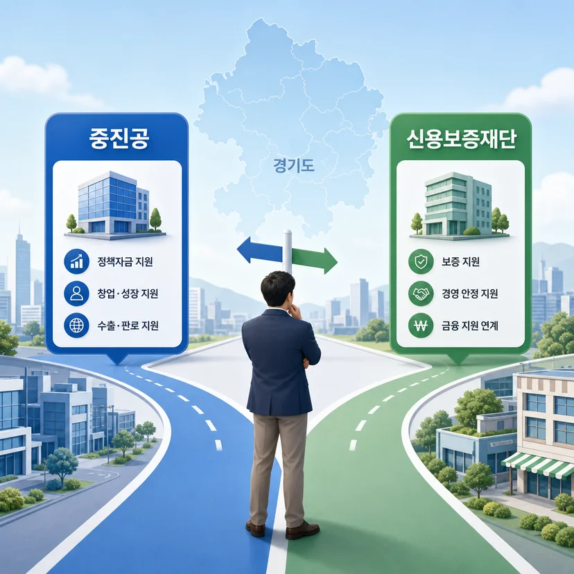 경기도 도소매업 중진공 vs 신용보증재단 선택기준 [금리·한도·심사 비교]