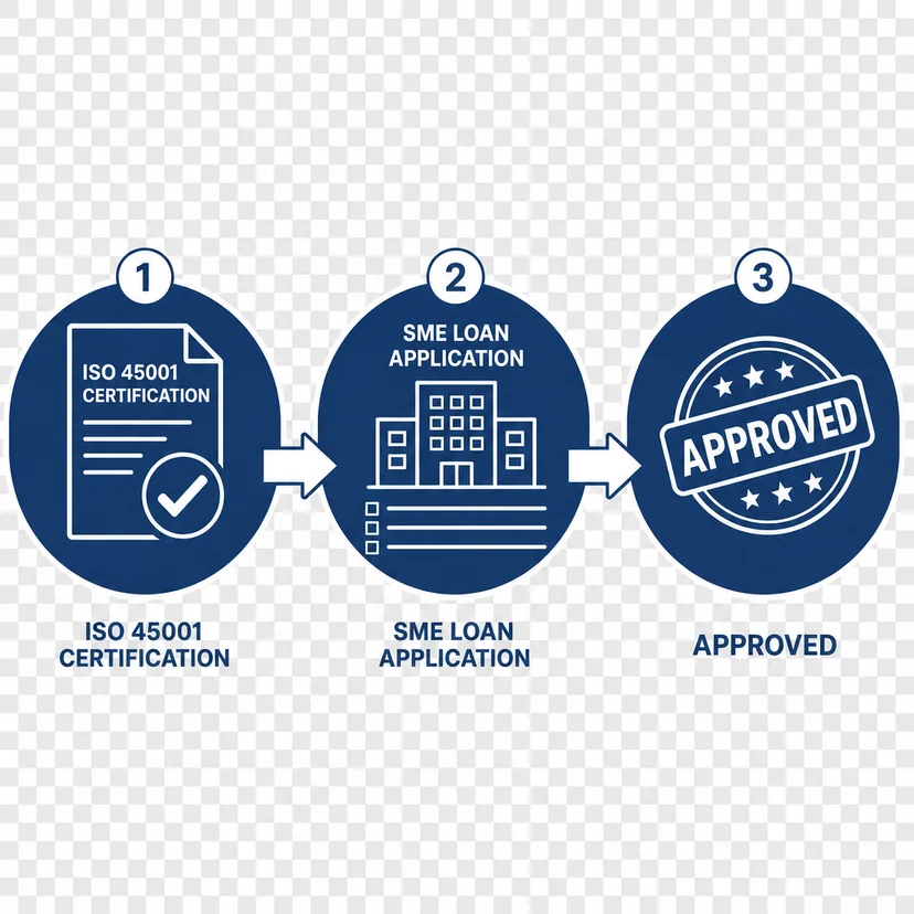 ISO45001안전보건경영시스템인증취득후중진공운전자금신청우대조건 관련 이미지