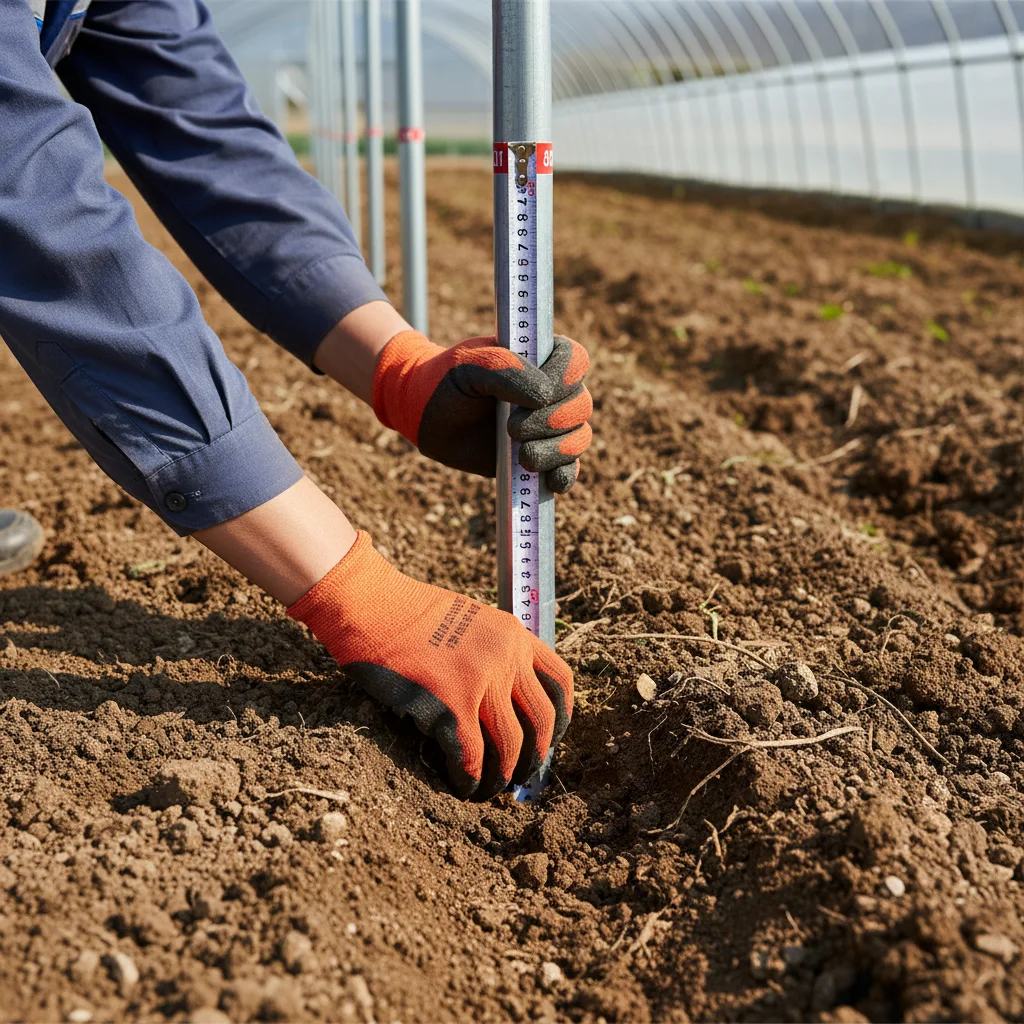 비닐하우스설치비용 - 기초 공사 깊이 확인 필수