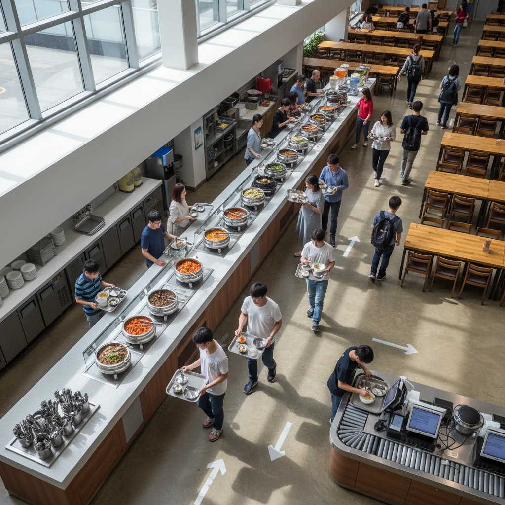 효율적인 배식 동선