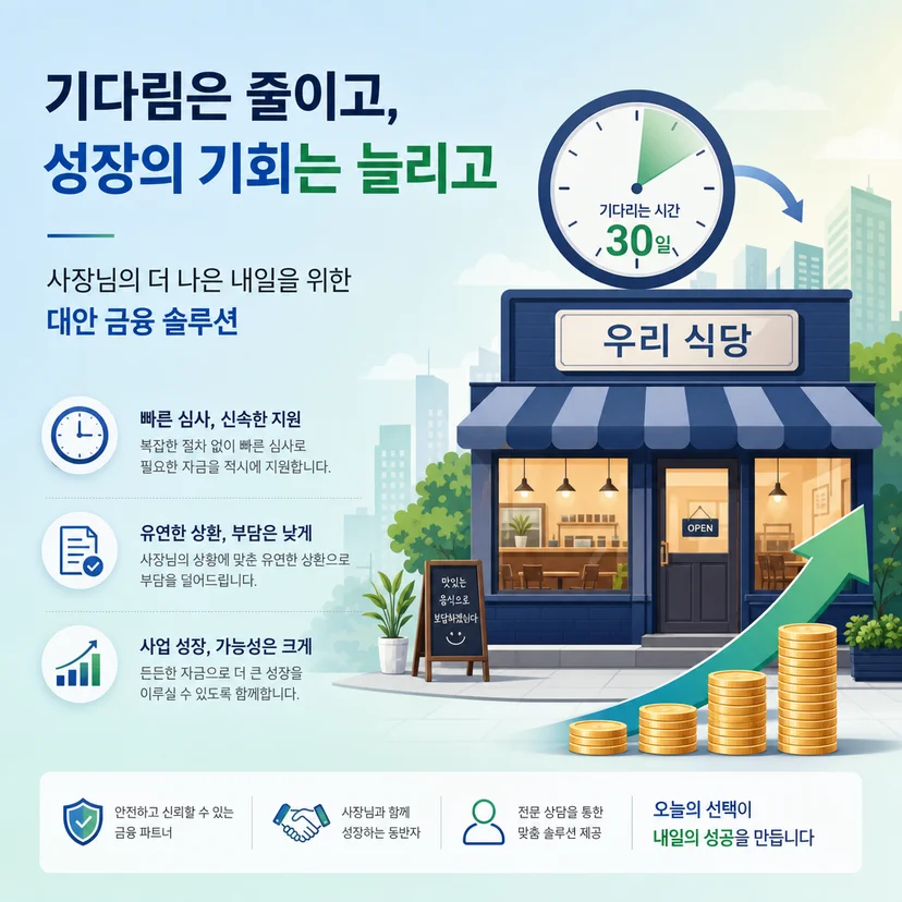 충남 음식점 중진공 운전자금 부결 후 재신청 제한 기간