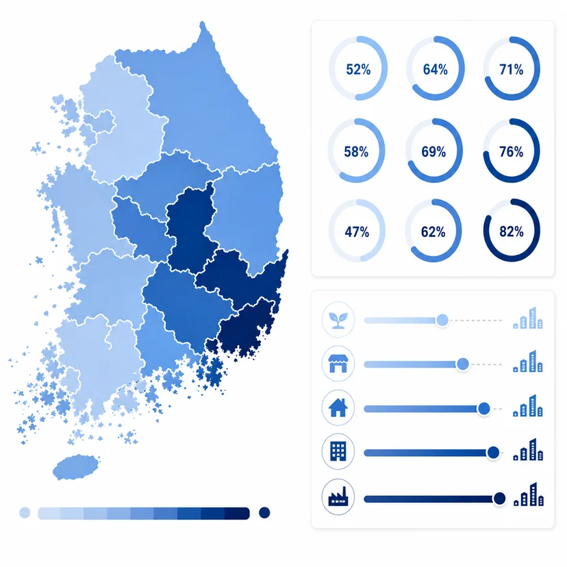 소진공vs신용보증기금운전자금실제승인율지역별편차 관련 이미지