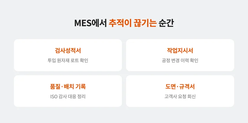 MES에서 추적이 끊기는 4가지 순간