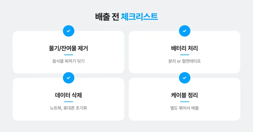 소형가전 버리기 전 체크할 항목 4가지