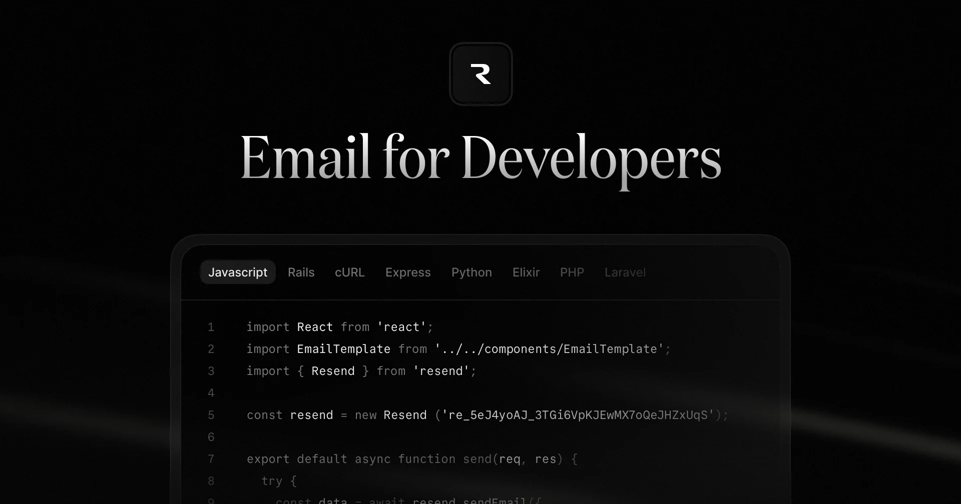 Resend · Email for developers