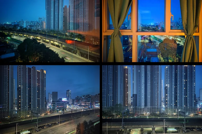 Night skyline and elevated road seen from the studio (Listing ID : 23498)