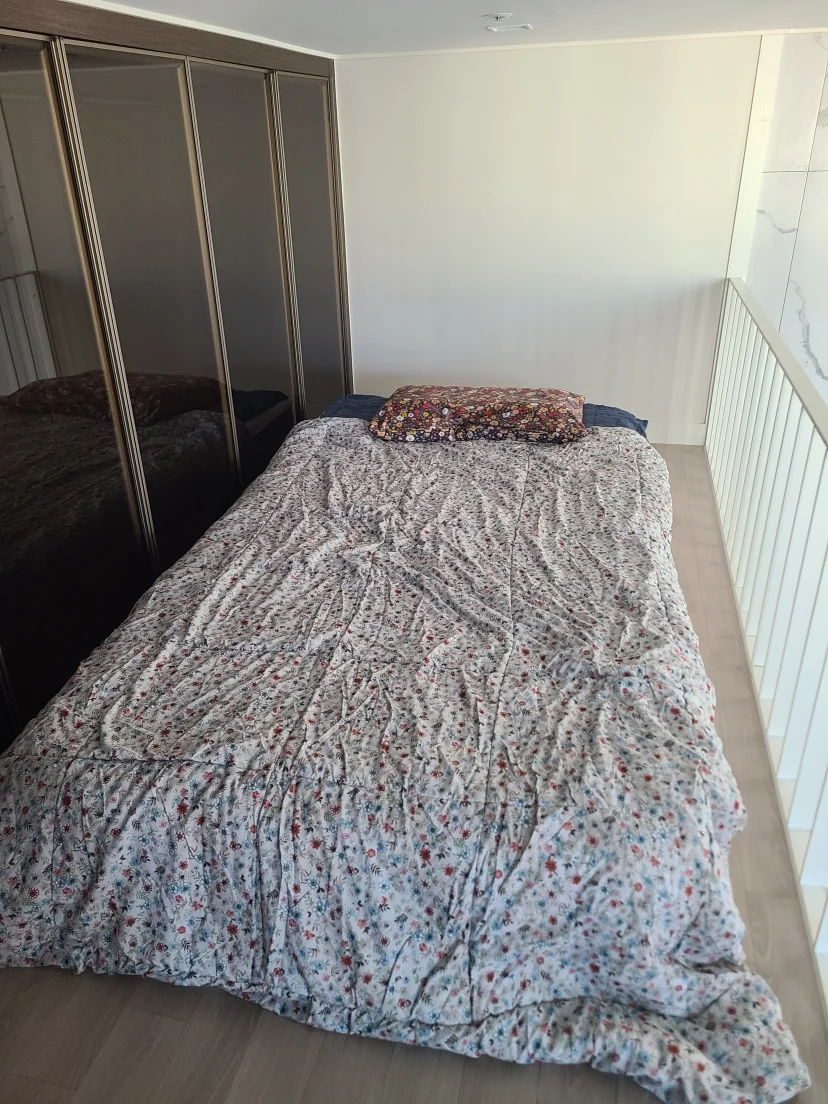 Loft bed next to mirrored wardrobe doors (Listing ID : 14692)