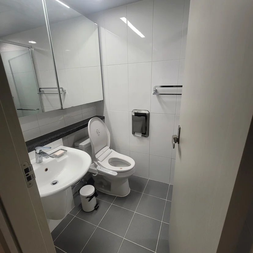Bathroom with vanity sink, mirror cabinet, and bidet toilet (Listing ID : 28279)