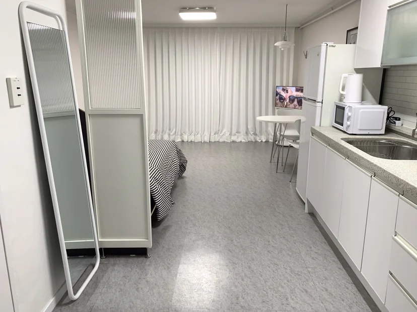 Mirror and room divider beside the dining area (Listing ID : 38554)