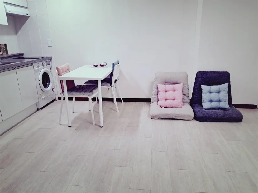 Open kitchen and dining area with an in-unit washing machine (House no. : 36619)