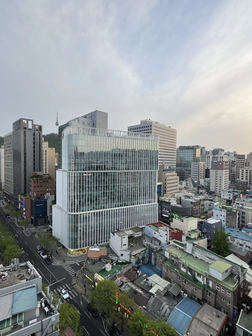 Elevated view over central Seoul rooftops toward N Seoul Tower (Listing ID : 10891)