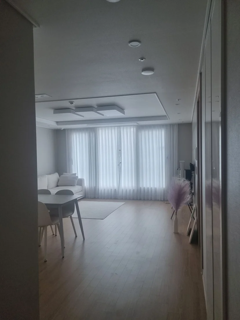 Living room and dining area of a three-room apartment (Listing ID : 26688)