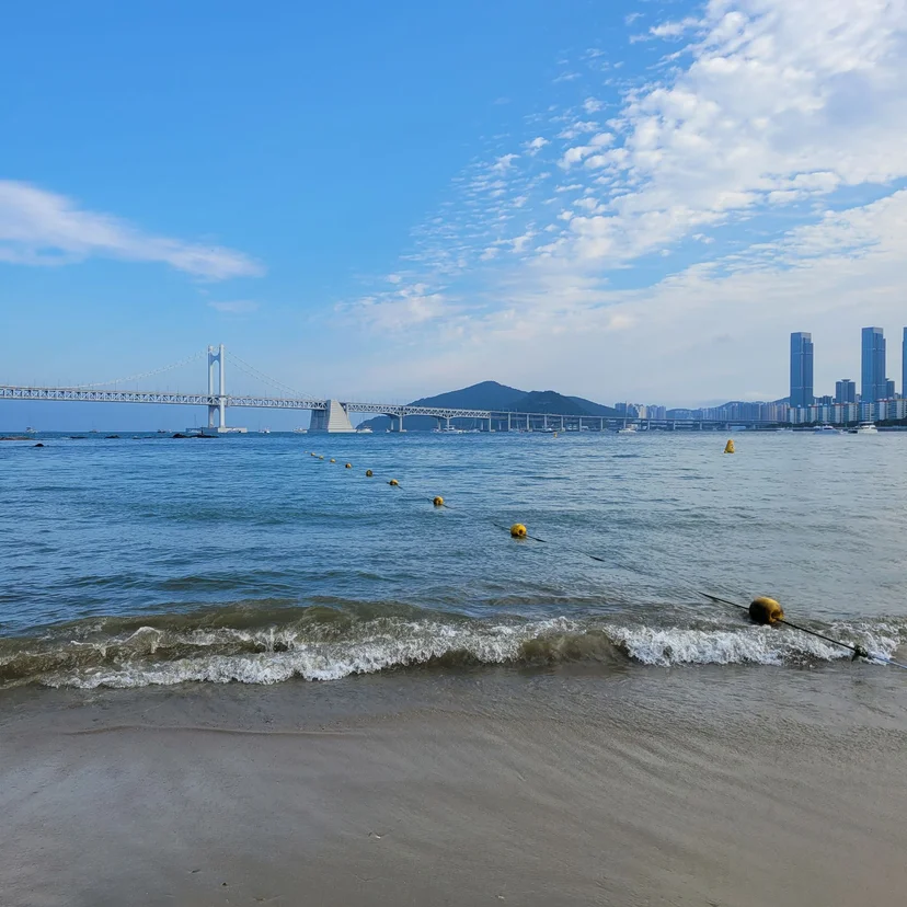 Gwangalli Beach with the Gwangan Bridge across the bay (Listing ID : 11389)
