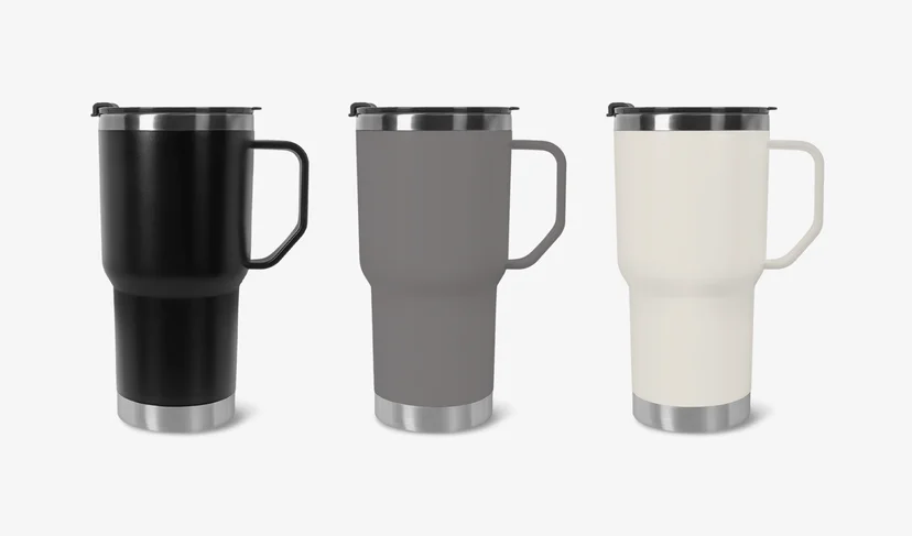 마플 스텐 텀블러 600ml 블랙·그레이·아이보리 3가지 색상 옵션 비교 제품 이미지