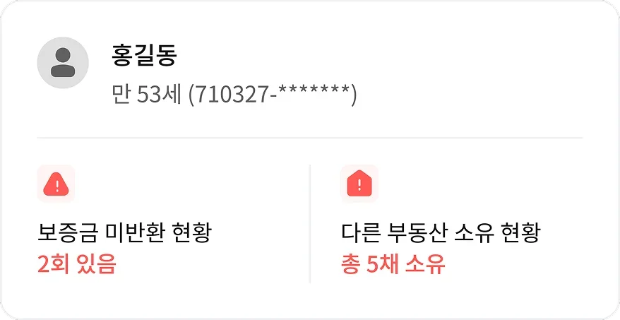 내집스캔 리포트 예시