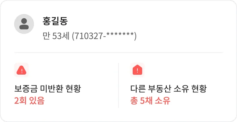 내집스캔 리포트 예시