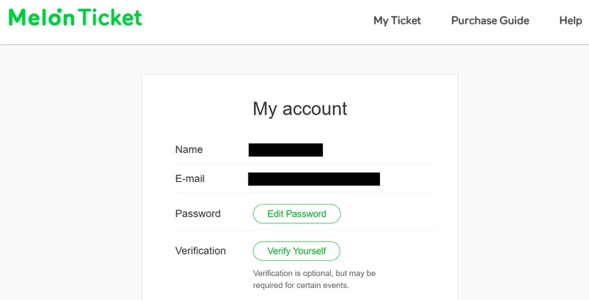 Melon ticket 홈페이지