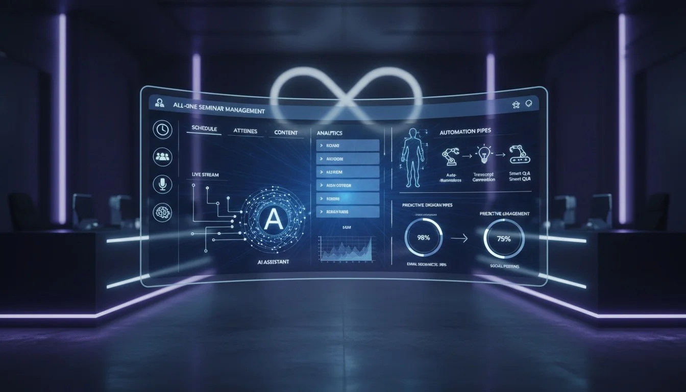 온라인 세미나 랜딩페이지 제작 - 웨비나우: 실무자를 위한 올인원 솔루션