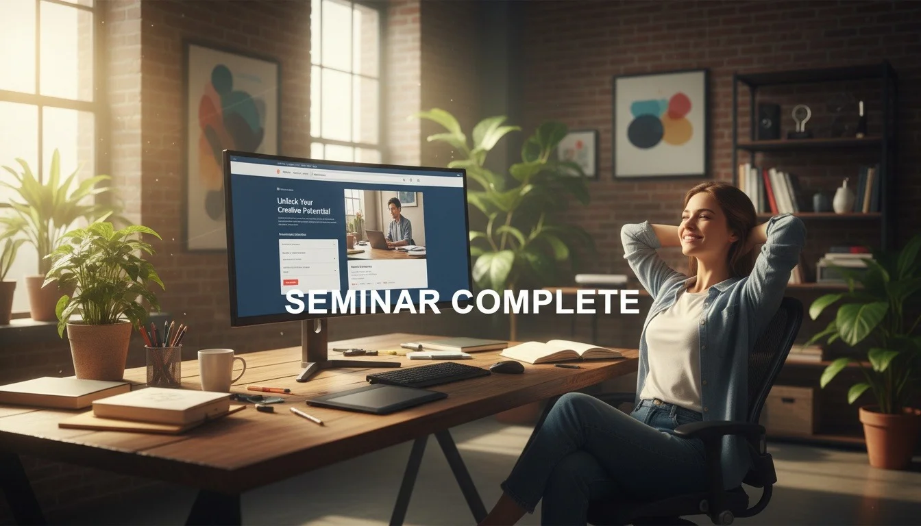 온라인 세미나 랜딩페이지 제작 conclusion image