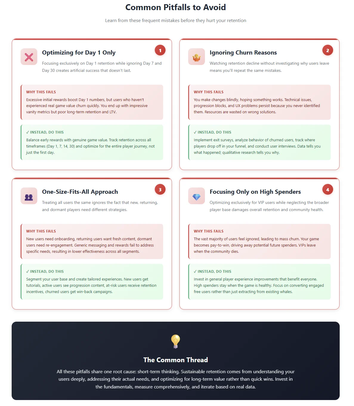 common pitfalls to avoid