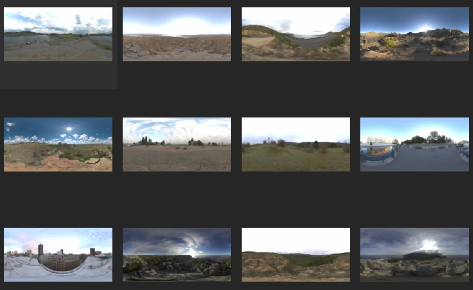 다양한 시공간을 반영한 배경 이미지