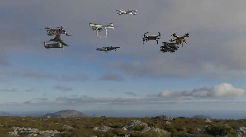 Sample: Daytime Synthetic Drone Data Across Varied Lighting Conditions