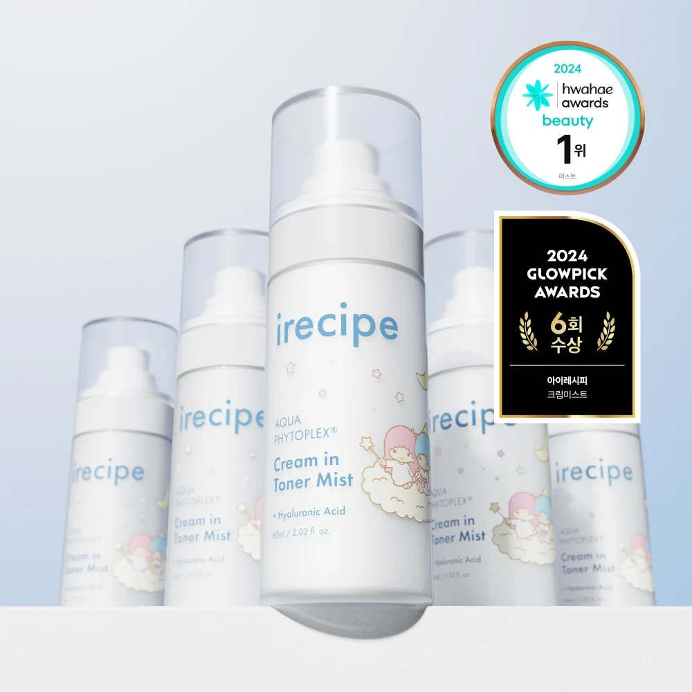 아이레시피 홈페이지 : 아쿠아 피토플렉스 크림인토너 미스트 소개 섹션  