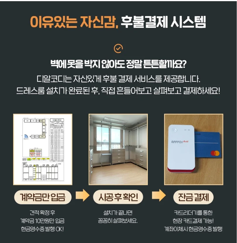 후불 결제 프로세스 인포그래픽